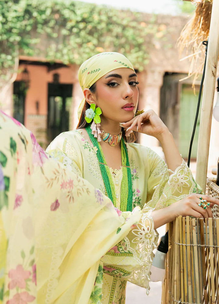 Cocktail by Sardinia Embroidered Lawn Suits Unstitched 3 Piece SRD25CPE 1001 Lemon Spritz - Summer Collection