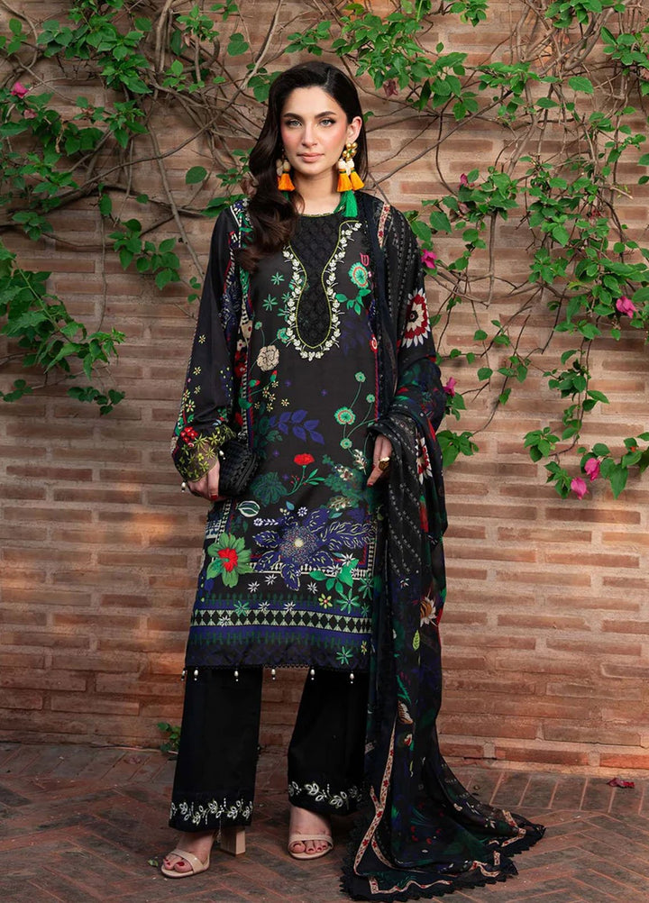 Cocktail by Sardinia Embroidered Lawn Suits Unstitched 3 Piece SRD25CPE 1002 Espresso - Summer Collection