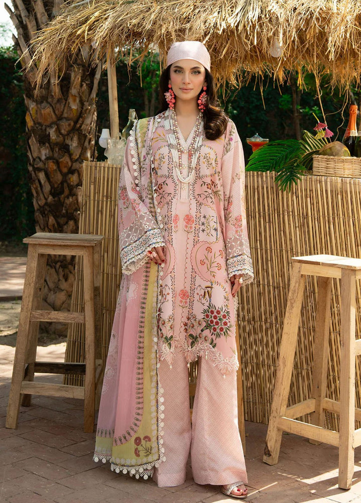 Cocktail by Sardinia Embroidered Lawn Suits Unstitched 3 Piece SRD25CPE 1003 Pinik Punch - Summer Collection