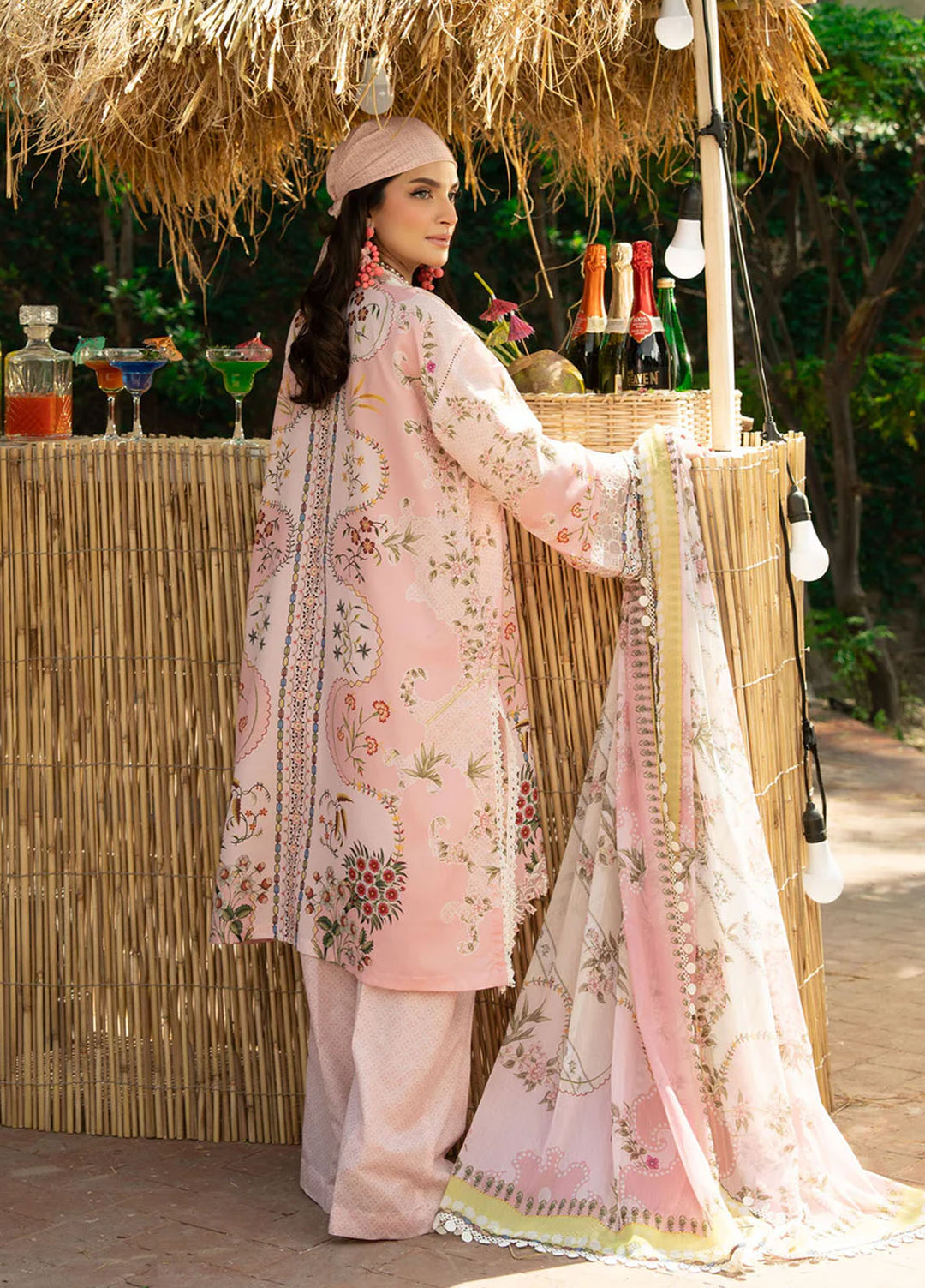 Cocktail by Sardinia Embroidered Lawn Suits Unstitched 3 Piece SRD25CPE 1003 Pinik Punch - Summer Collection