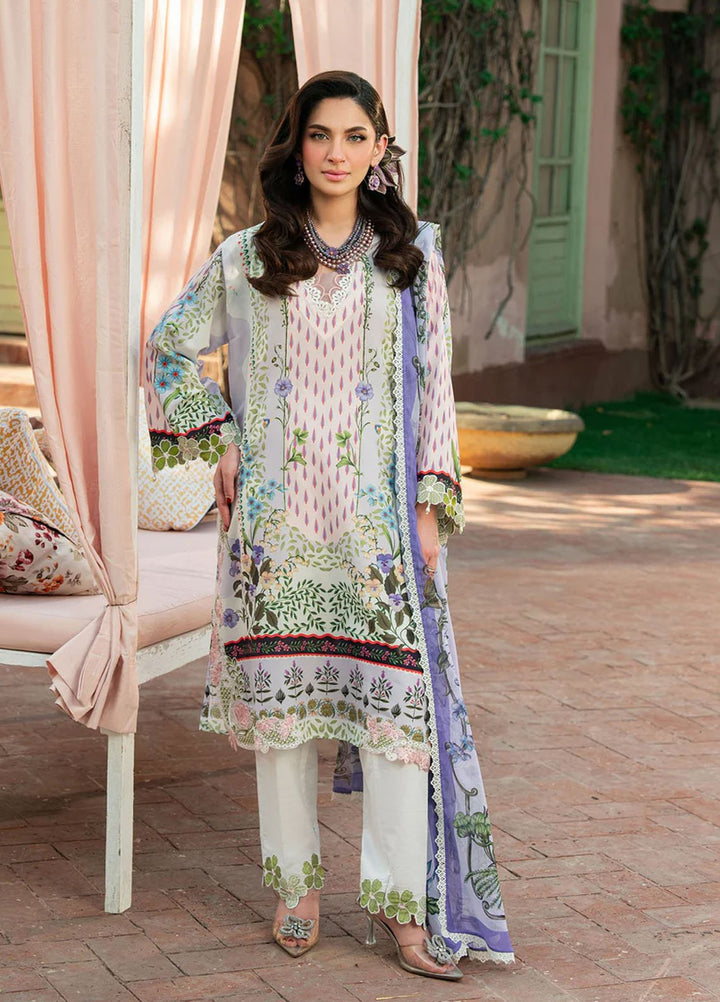 Cocktail by Sardinia Embroidered Lawn Suits Unstitched 3 Piece SRD25CPE 1004 Lavender Latte - Summer Collection