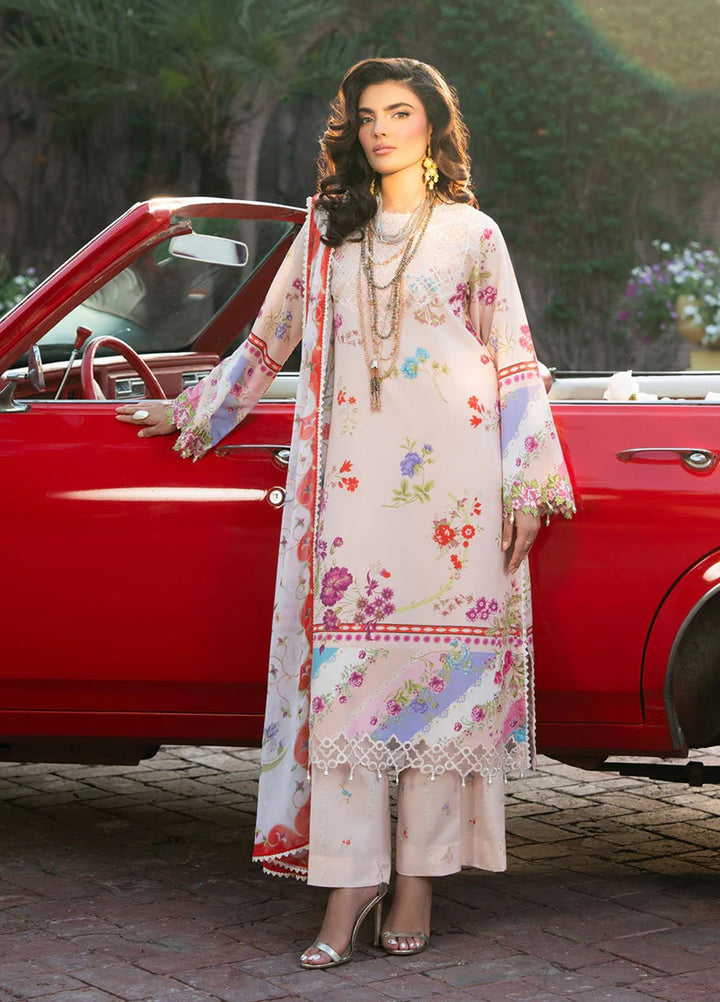 Cocktail by Sardinia Embroidered Lawn Suits Unstitched 3 Piece SRD25CPE 1007 Citrus Fizz - Summer Collection