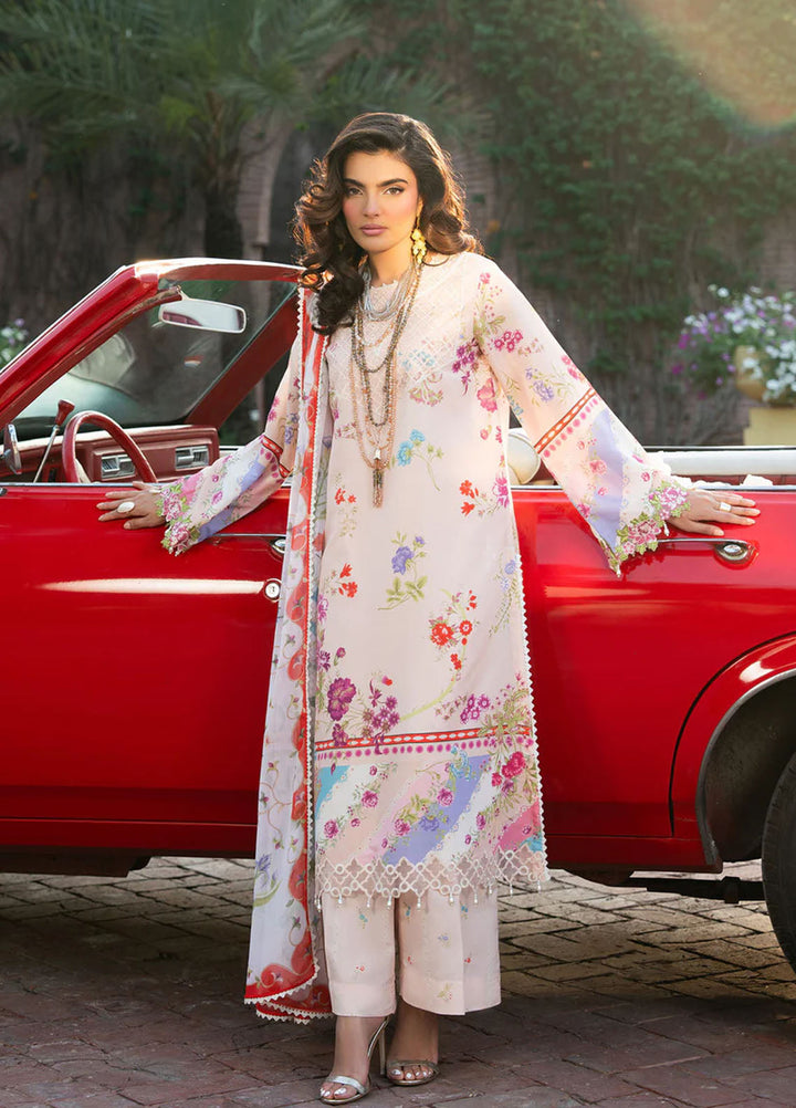 Cocktail by Sardinia Embroidered Lawn Suits Unstitched 3 Piece SRD25CPE 1007 Citrus Fizz - Summer Collection