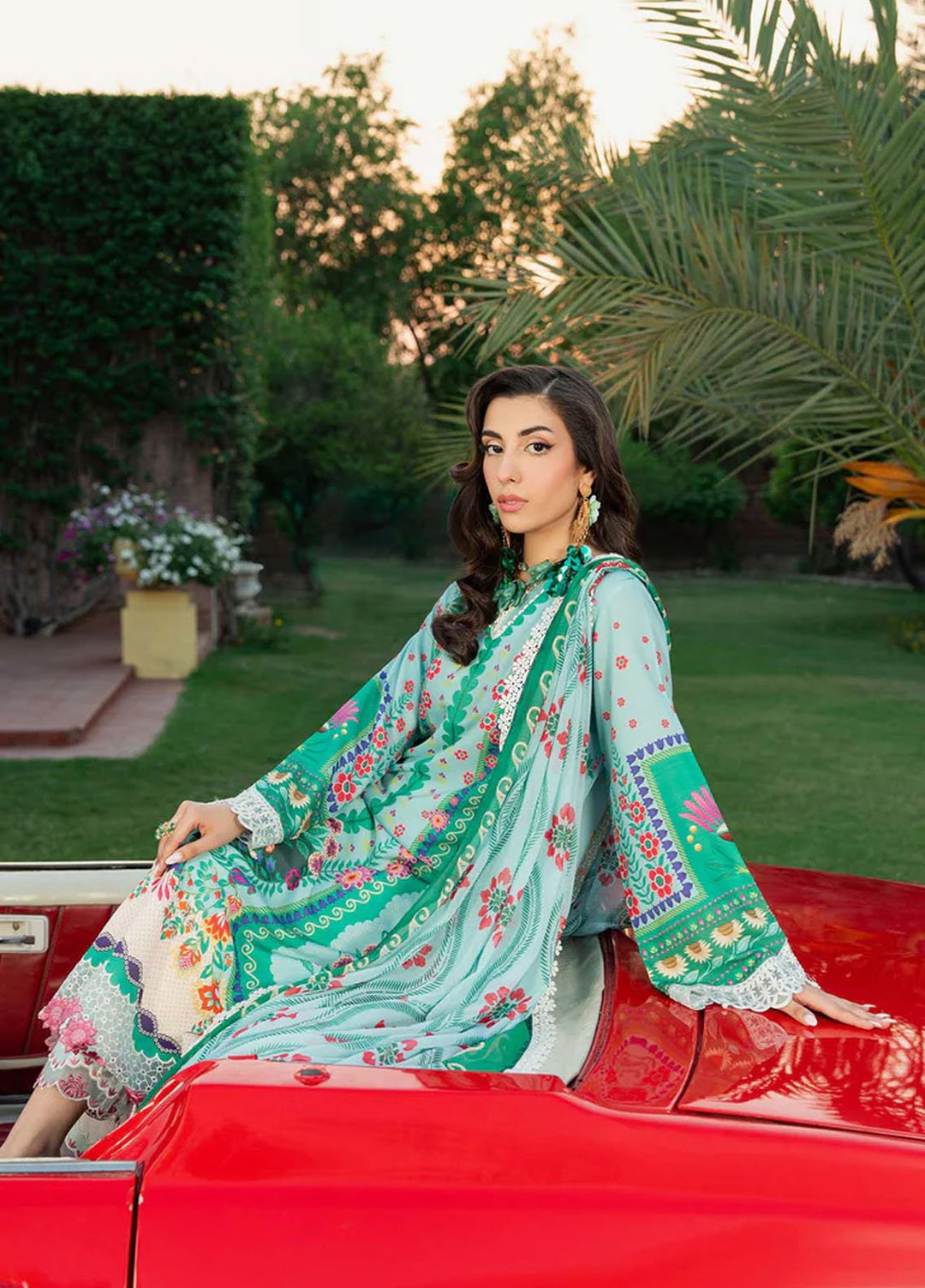 Cocktail by Sardinia Embroidered Lawn Suits Unstitched 3 Piece SRD25CPE 1008 Mojito - Summer Collection