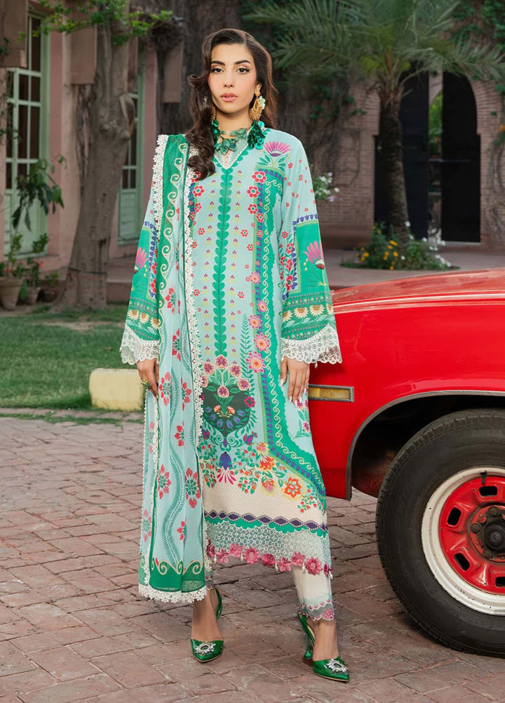 Cocktail by Sardinia Embroidered Lawn Suits Unstitched 3 Piece SRD25CPE 1008 Mojito - Summer Collection