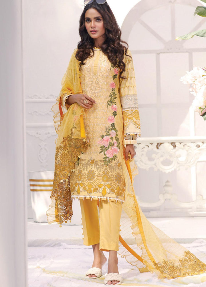 Coco by Al Zohaib Embroidered Cambric Suits Unstitched 3 Piece AZ21CC D-01 - Winter Collection
