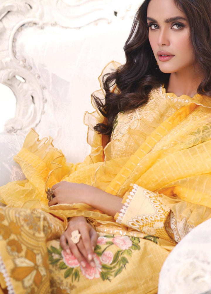 Coco by Al Zohaib Embroidered Cambric Suits Unstitched 3 Piece AZ21CC D-01 - Winter Collection