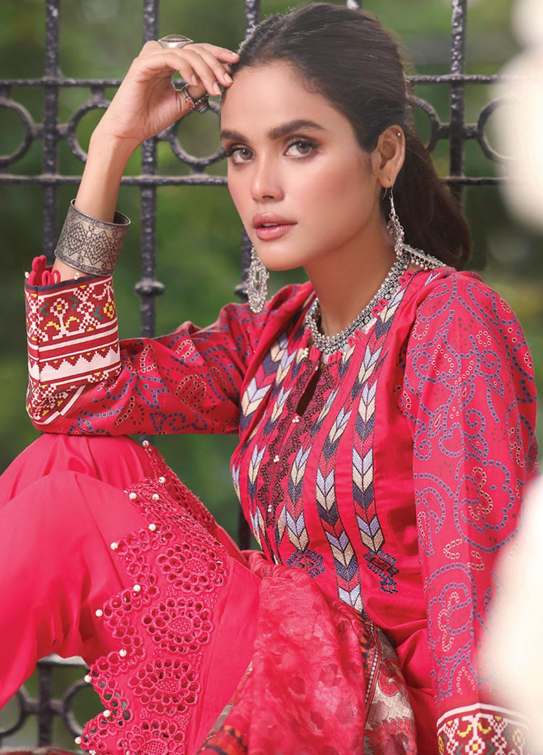 Coco by Al Zohaib Embroidered Cambric Suits Unstitched 3 Piece AZ21CC D-03 - Winter Collection