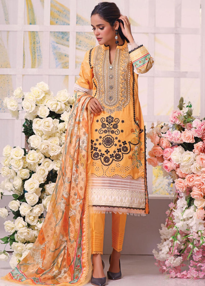 Coco by Al Zohaib Embroidered Cambric Suits Unstitched 3 Piece AZ21CC D-04 - Winter Collection