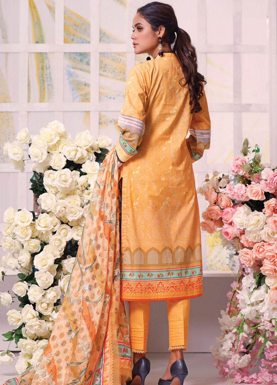 Coco by Al Zohaib Embroidered Cambric Suits Unstitched 3 Piece AZ21CC D-04 - Winter Collection