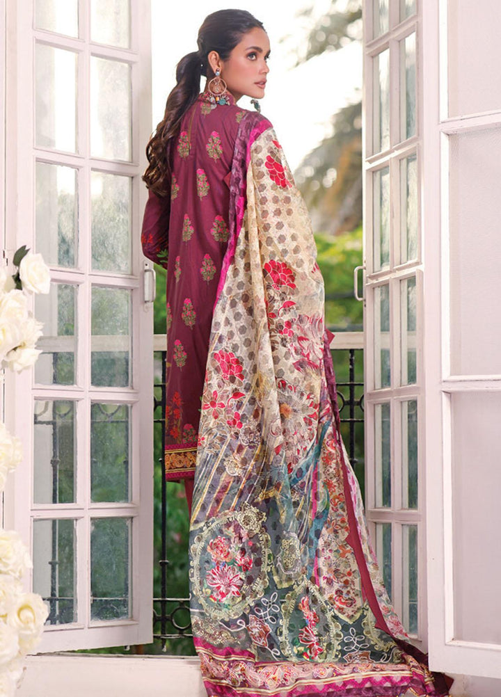 Coco by Al Zohaib Embroidered Cambric Suits Unstitched 3 Piece AZ21CC D-05 - Winter Collection