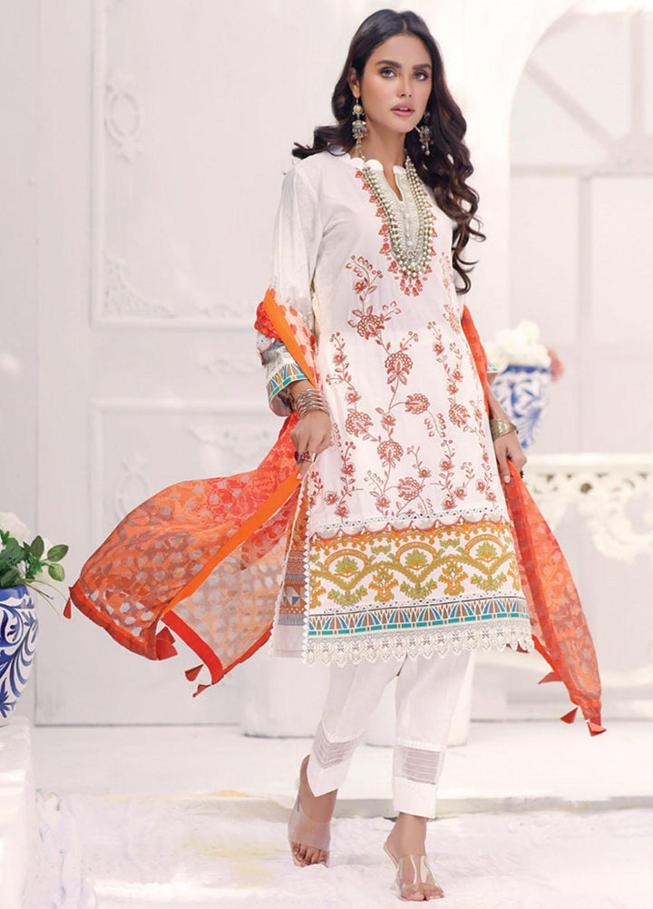 Coco by Al Zohaib Embroidered Cambric Suits Unstitched 3 Piece AZ21CC D-06 - Winter Collection