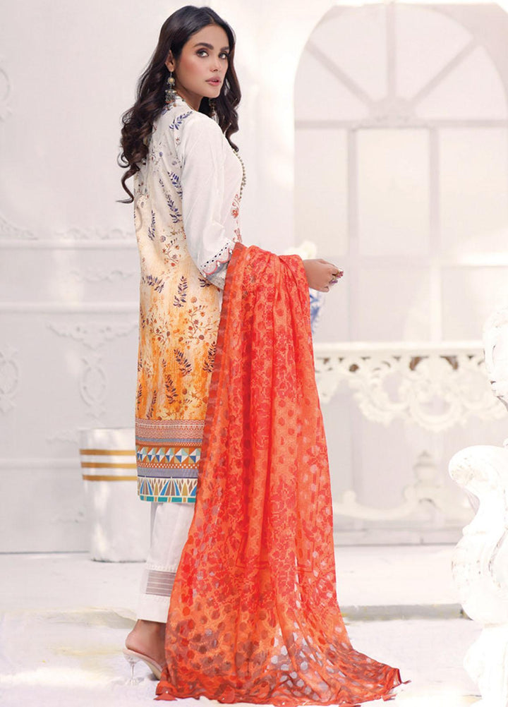 Coco by Al Zohaib Embroidered Cambric Suits Unstitched 3 Piece AZ21CC D-06 - Winter Collection