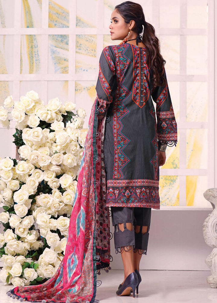 Coco by Al Zohaib Embroidered Cambric Suits Unstitched 3 Piece AZ21CC D-07-A - Winter Collection