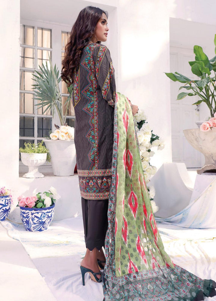 Coco by Al Zohaib Embroidered Cambric Suits Unstitched 3 Piece AZ21CC D-07-B - Winter Collection