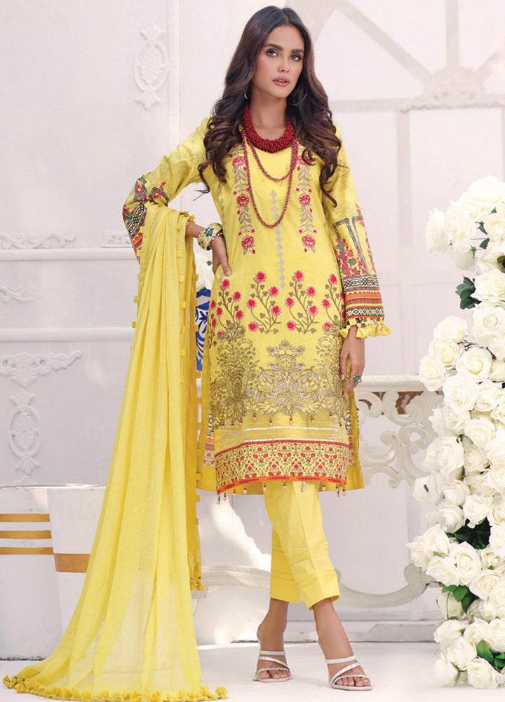 Coco by Al Zohaib Embroidered Cambric Suits Unstitched 3 Piece AZ21CC D-08 - Winter Collection
