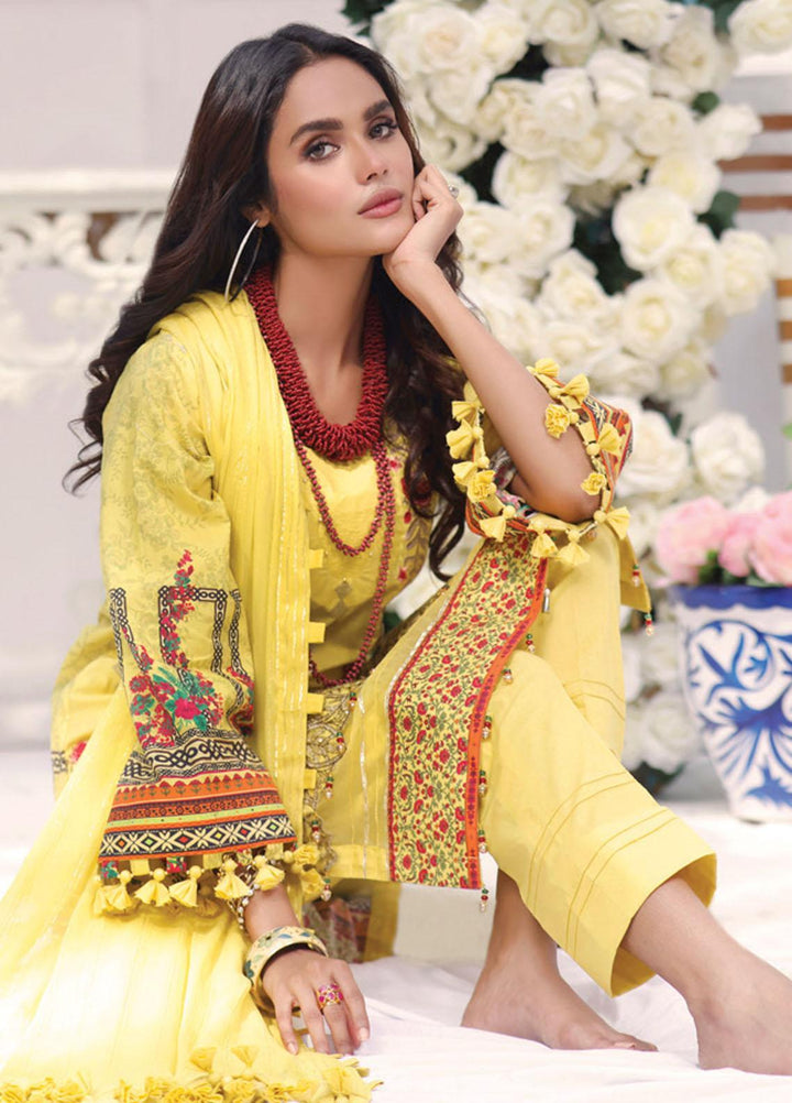 Coco by Al Zohaib Embroidered Cambric Suits Unstitched 3 Piece AZ21CC D-08 - Winter Collection
