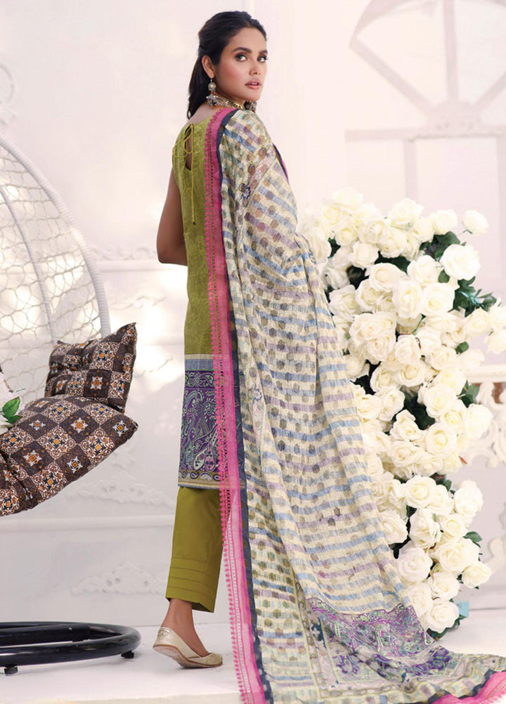 Coco by Al Zohaib Embroidered Cambric Suits Unstitched 3 Piece AZ21CC D-10-B - Winter Collection