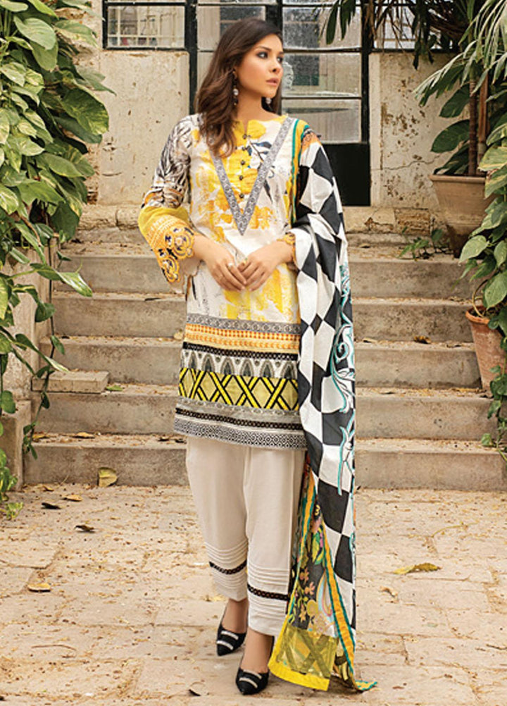 Coco by Al Zohaib Printed Lawn Suits Unstitched 3 Piece AZ21PC D-02 - Summer Collection