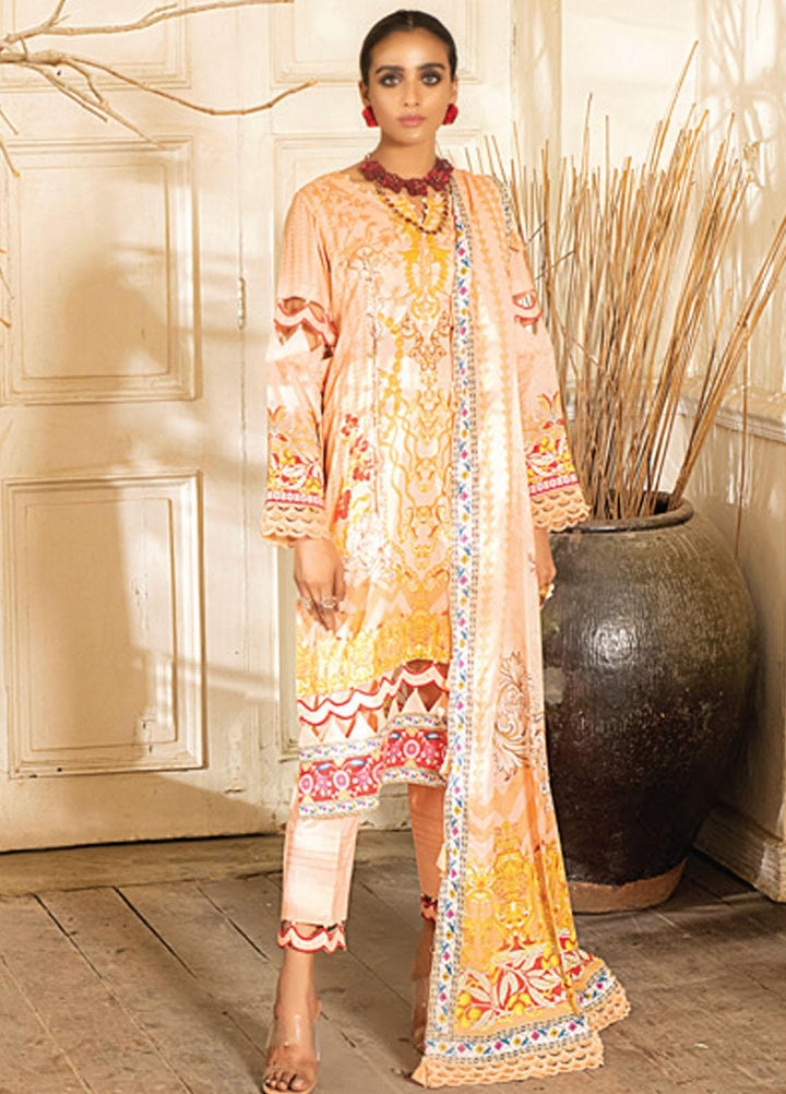 Coco by Al Zohaib Printed Lawn Suits Unstitched 3 Piece AZ21PC D-07 - Summer Collection