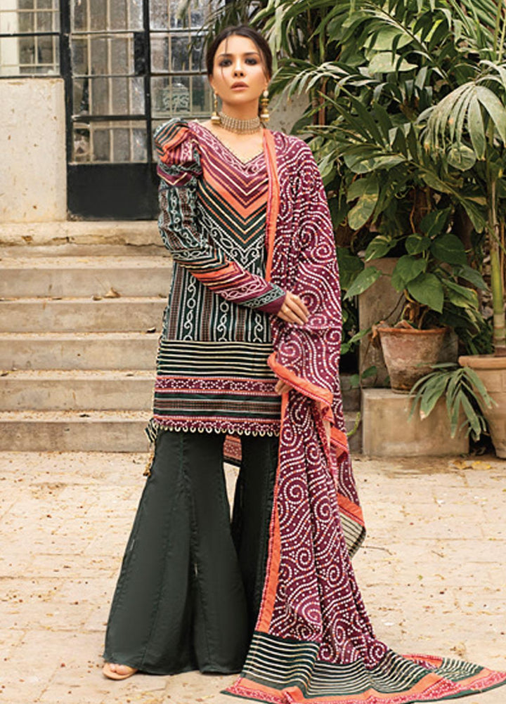 Coco by Al Zohaib Printed Lawn Suits Unstitched 3 Piece AZ21PC D-12 - Summer Collection