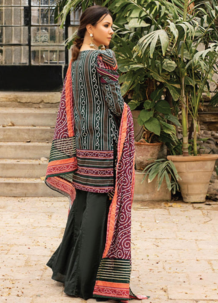 Coco by Al Zohaib Printed Lawn Suits Unstitched 3 Piece AZ21PC D-12 - Summer Collection