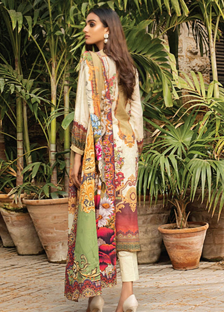 Coco by Al Zohaib Printed Lawn Suits Unstitched 3 Piece AZ21PC D-14 - Summer Collection
