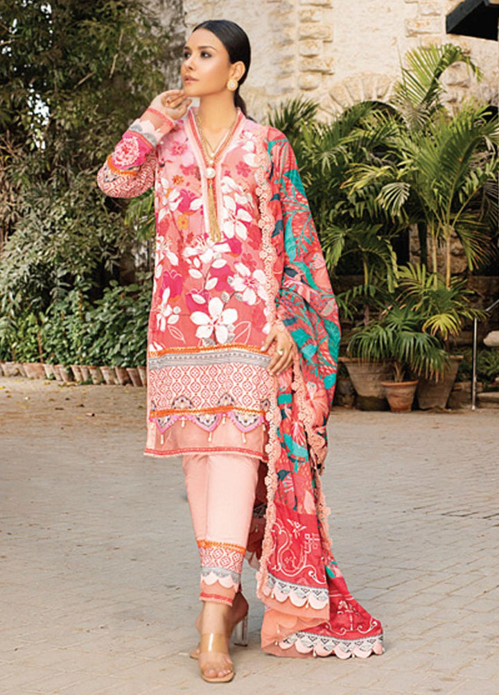 Coco by Al Zohaib Printed Lawn Suits Unstitched 3 Piece AZ21PC D-17 - Summer Collection