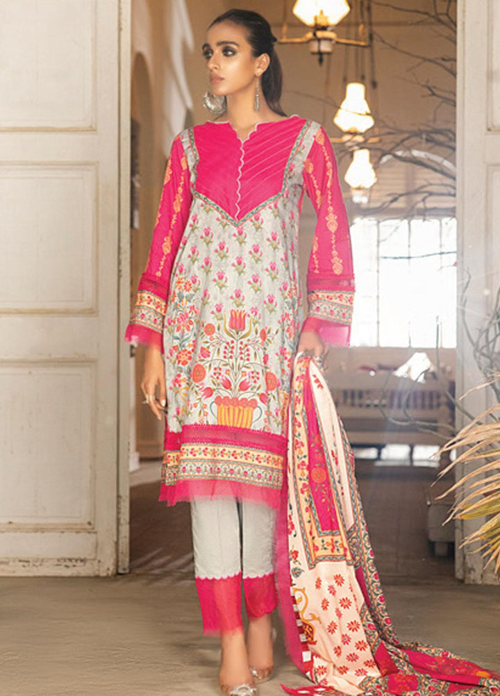 Coco by Al Zohaib Printed Lawn Suits Unstitched 3 Piece AZ21PC D-18 - Summer Collection