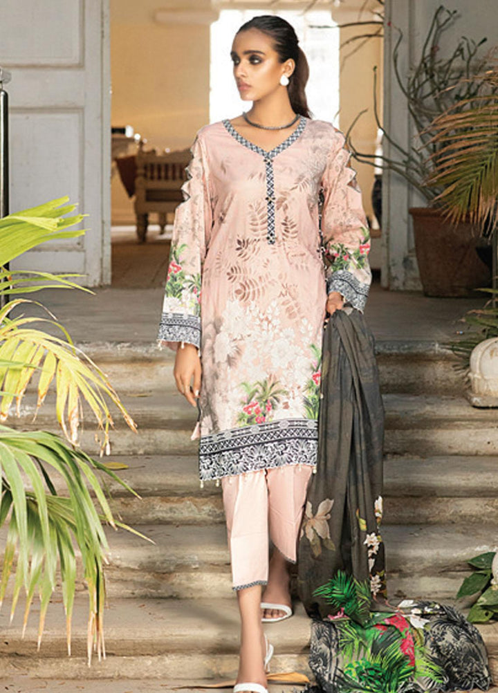 Coco by Al Zohaib Printed Lawn Suits Unstitched 3 Piece AZ21PC D-19 - Summer Collection