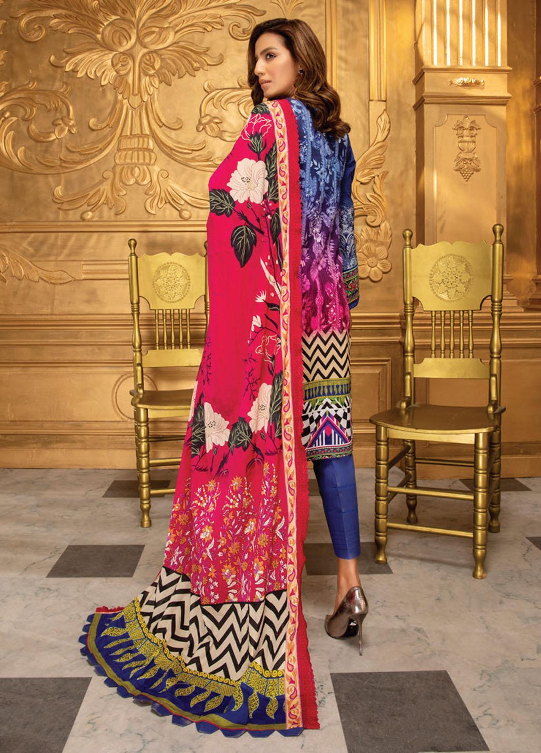 Coco by Al Zohaib Printed Lawn Suits Unstitched 3 Piece AZ21-PC2 09 - Summer Collection