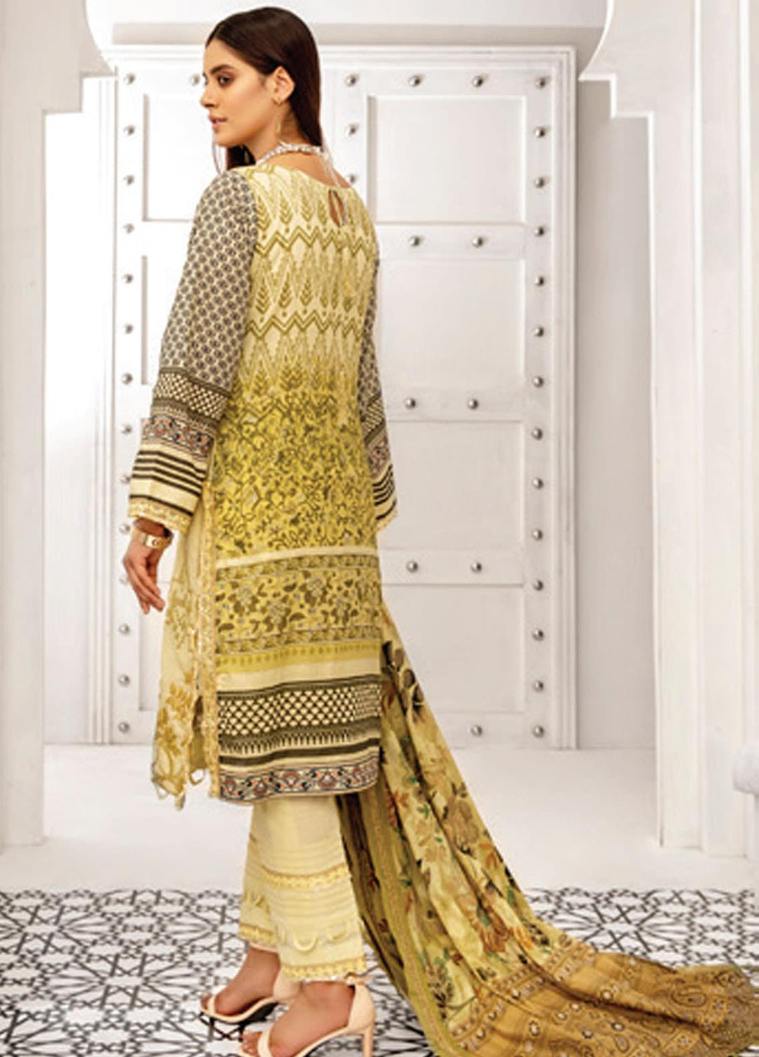 Coco by Al Zohaib Embroidered Lawn Suits Unstitched 3 Piece AZ21C D-01 - Summer Collection