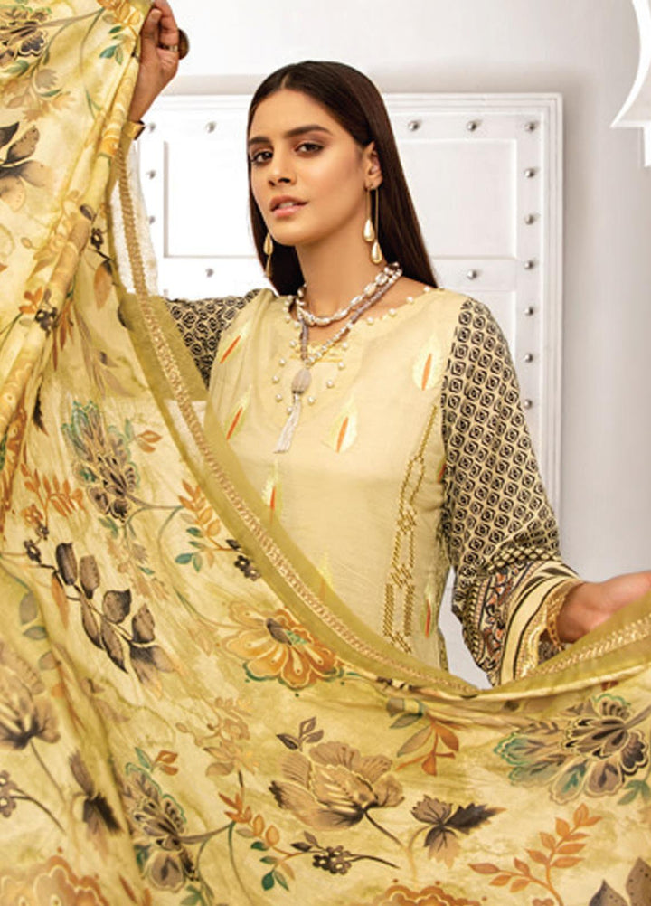 Coco by Al Zohaib Embroidered Lawn Suits Unstitched 3 Piece AZ21C D-01 - Summer Collection