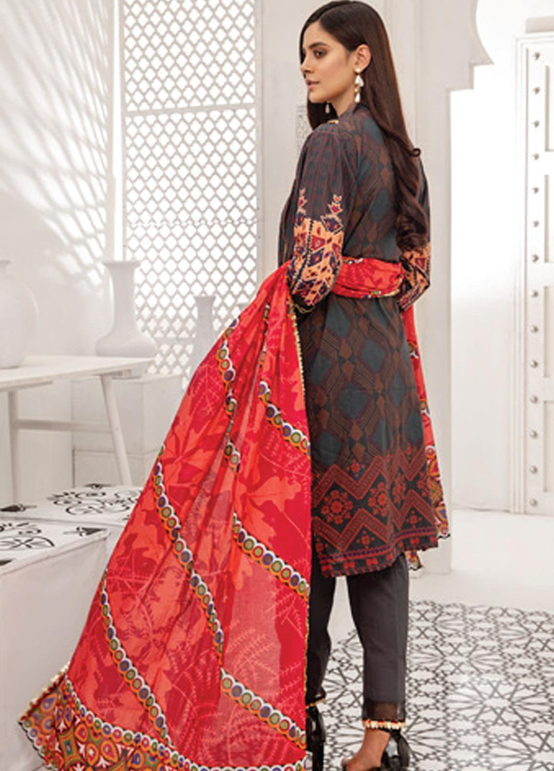 Coco by Al Zohaib Embroidered Lawn Suits Unstitched 3 Piece AZ21C D-02 - Summer Collection