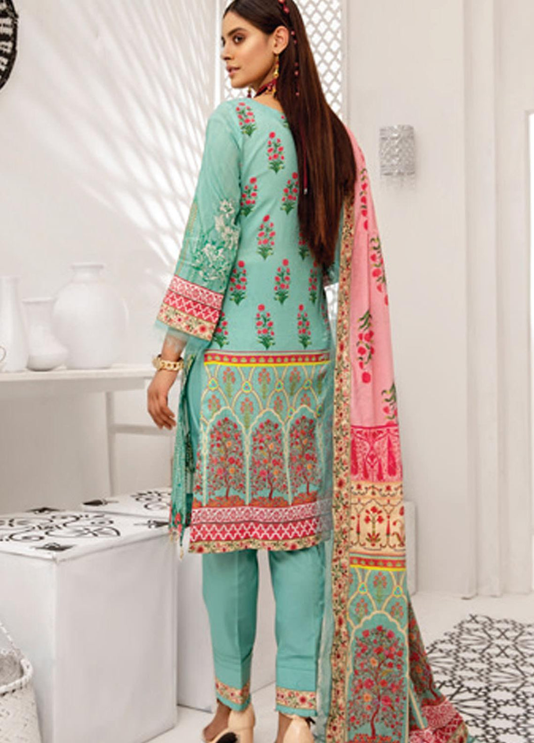 Coco by Al Zohaib Embroidered Lawn Suits Unstitched 3 Piece AZ21C D-03 - Summer Collection
