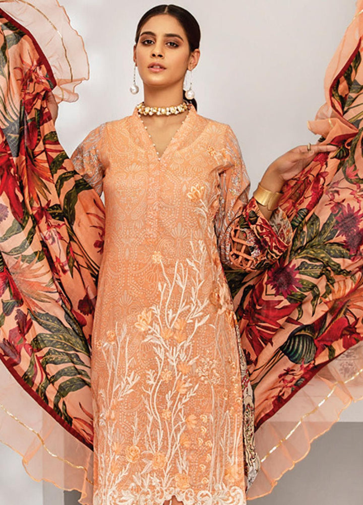 Coco by Al Zohaib Embroidered Lawn Suits Unstitched 3 Piece AZ21C D-04 - Summer Collection