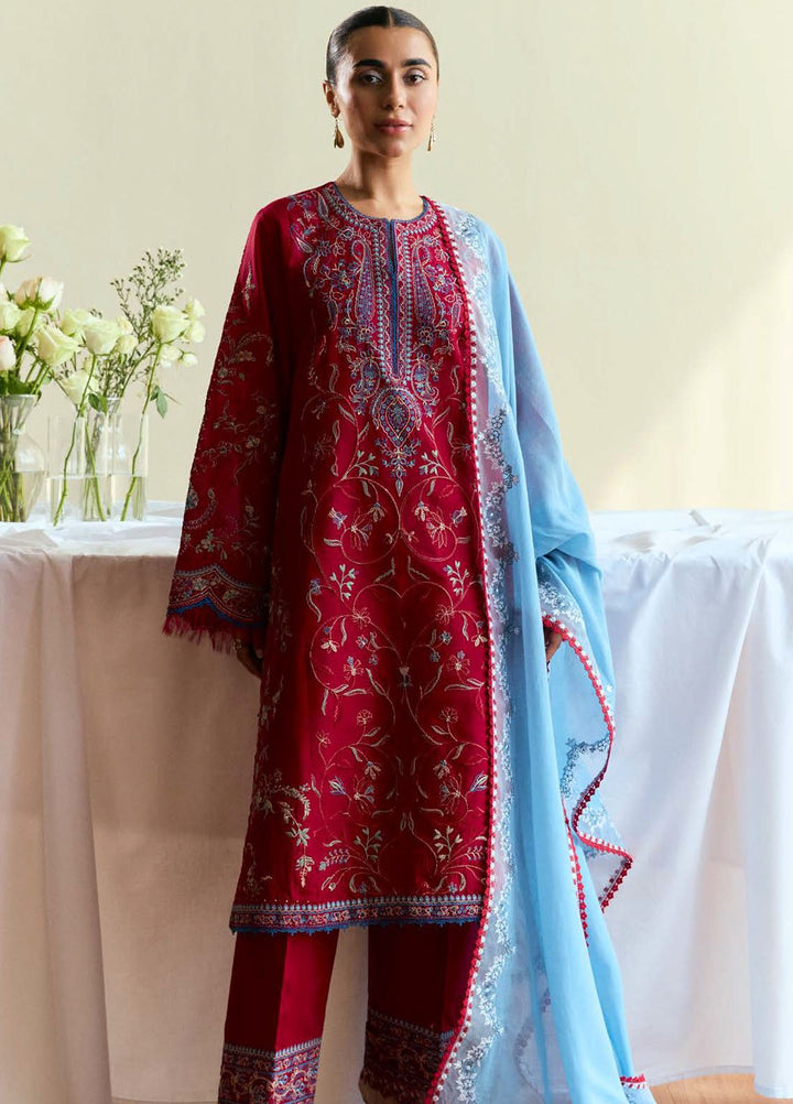 Coco by Zara Shah Jahan Embroidered Lawn Suits Unstitched 3 Piece CZS25EE D-01 Opal - Summer Collection
