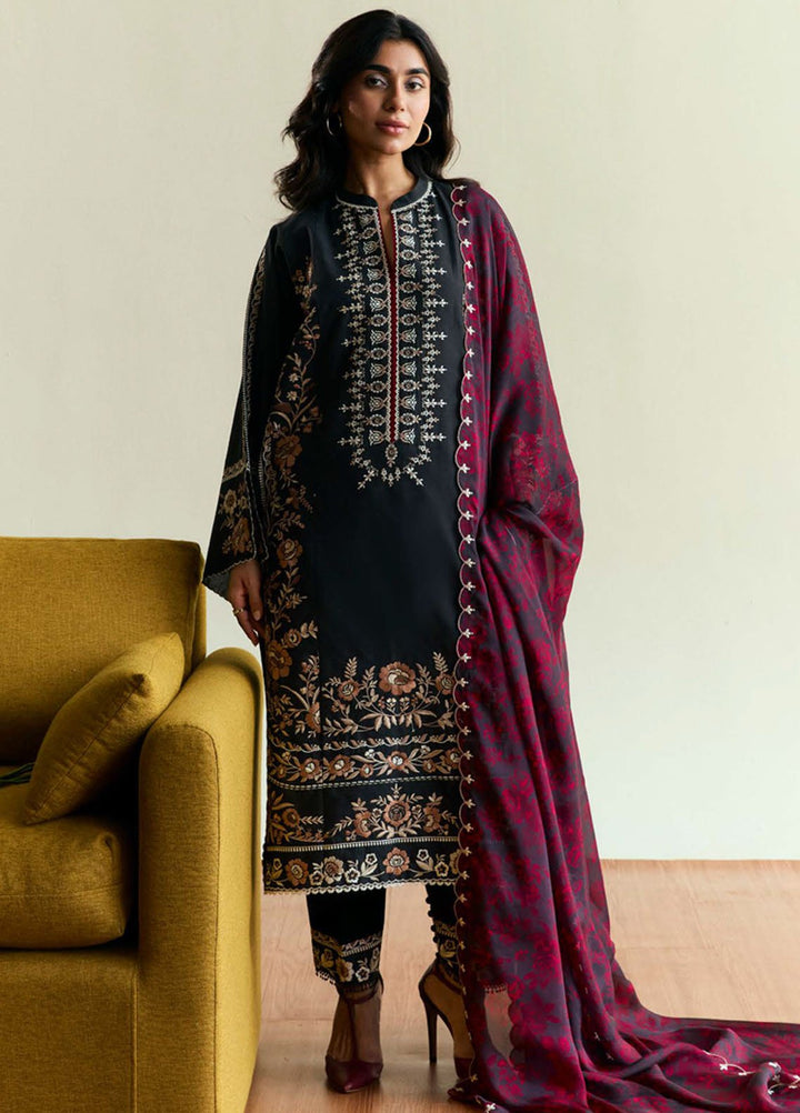 Coco by Zara Shah Jahan Embroidered Lawn Suits Unstitched 3 Piece CZS25EE D-02 Velour - Summer Collection