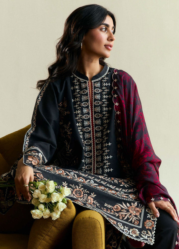 Coco by Zara Shah Jahan Embroidered Lawn Suits Unstitched 3 Piece CZS25EE D-02 Velour - Summer Collection