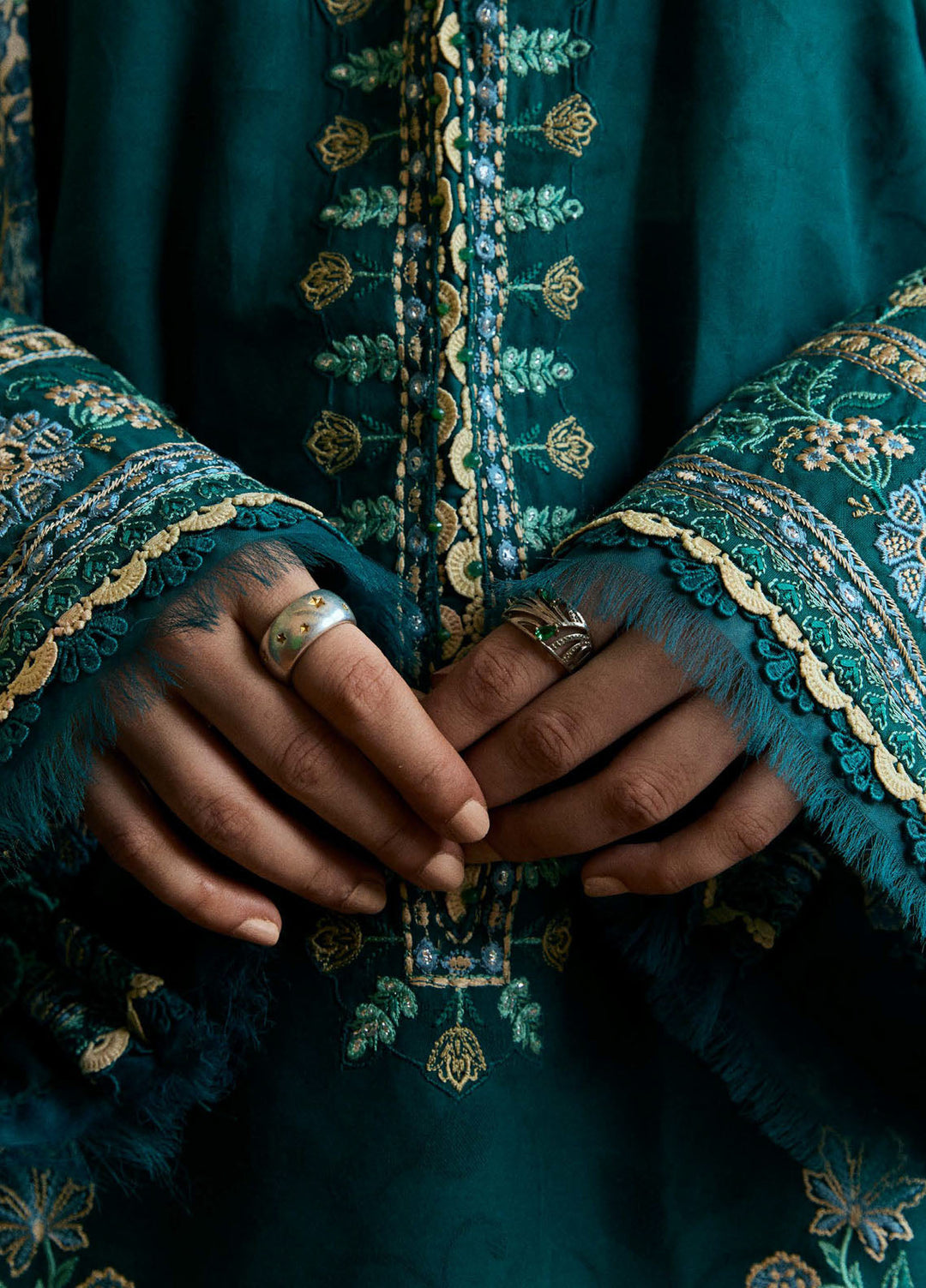 Coco by Zara Shah Jahan Embroidered Lawn Suits Unstitched 3 Piece CZS25EE D-04 Merigold - Summer Collection