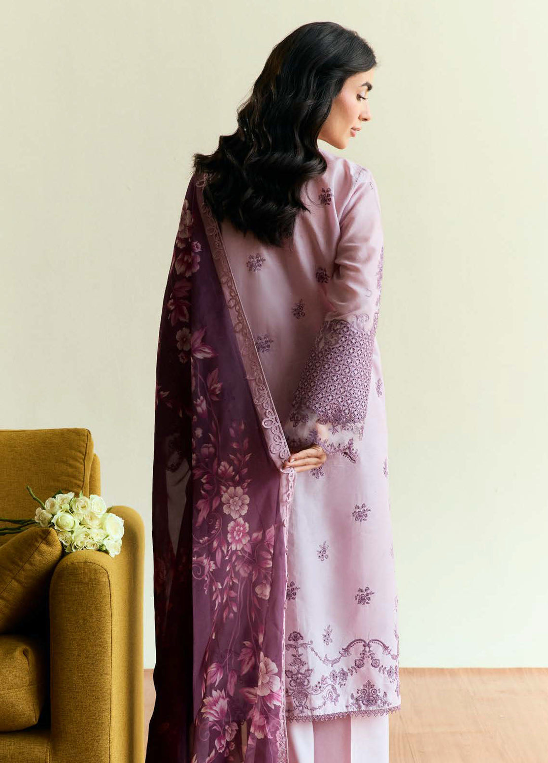 Coco by Zara Shah Jahan Embroidered Lawn Suits Unstitched 3 Piece CZS25EE D-05 Quince - Summer Collection