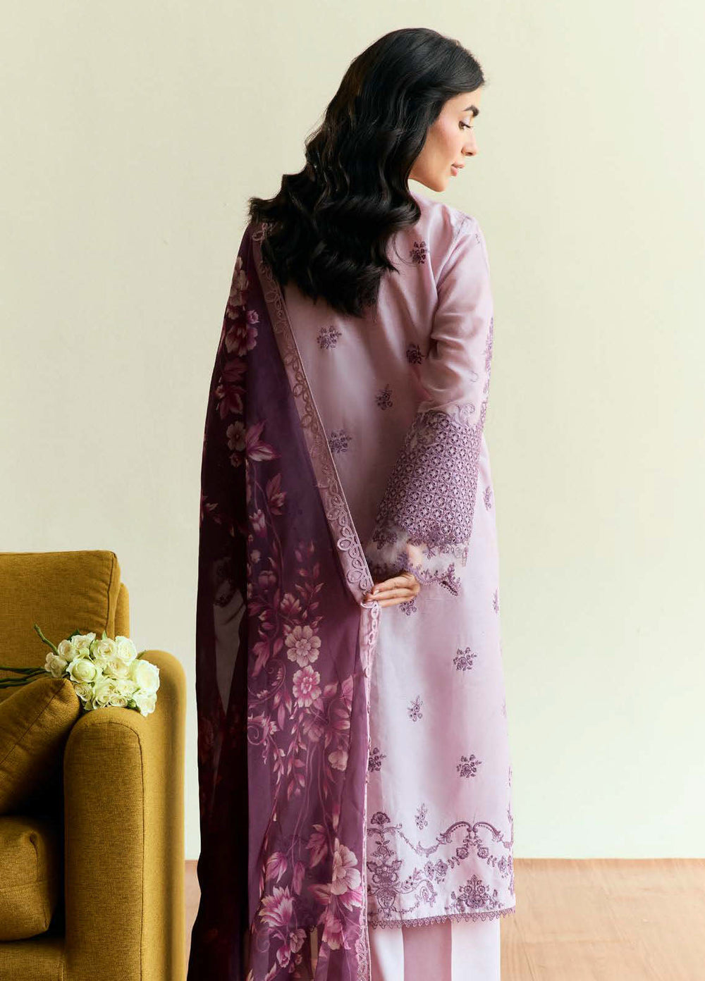Coco by Zara Shah Jahan Embroidered Lawn Suits Unstitched 3 Piece CZS25EE D-05 Quince - Summer Collection