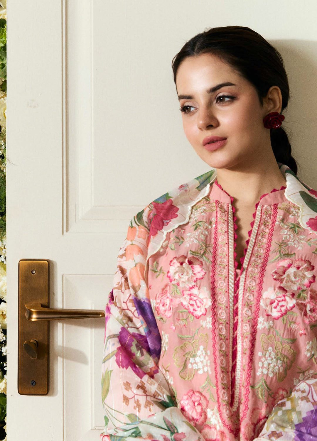Coco by Zara Shah Jahan Embroidered Lawn Suits Unstitched 3 Piece CZS25EE D-09 Sable - Summer Collection