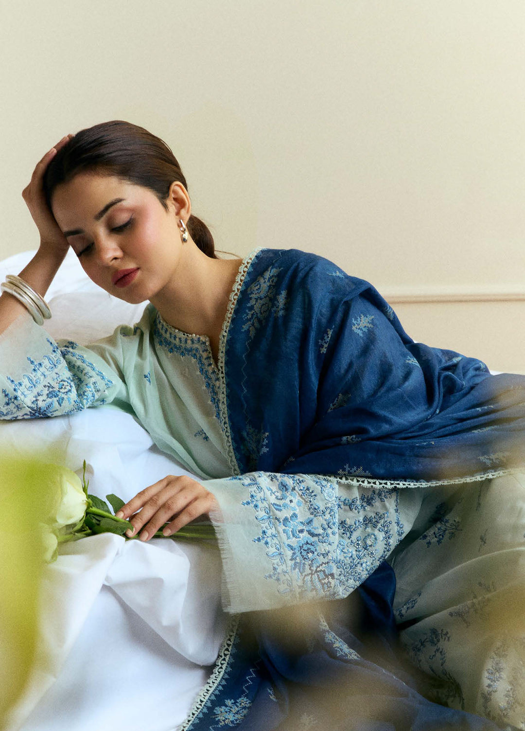 Coco by Zara Shah Jahan Embroidered Lawn Suits Unstitched 3 Piece CZS25EE D-10 Isle - Summer Collection