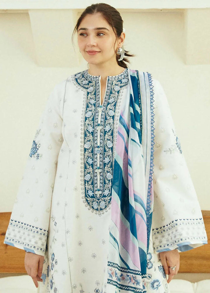 Coco By Zara Shahjahan Embroidered Jacquard Suit Unstitched 3 Piece CZS24E D-04 Ivory - Festive Collection