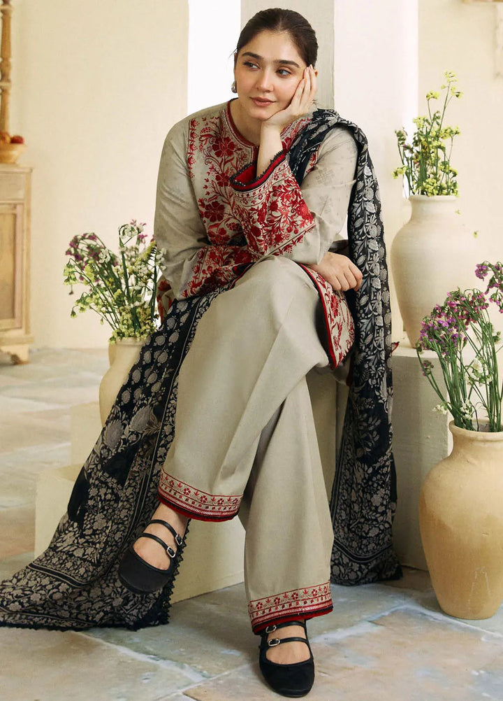 Coco By Zara Shahjahan Embroidered Jacquard Suit Unstitched 3 Piece CZS24E D-07 Sabah - Festive Collection