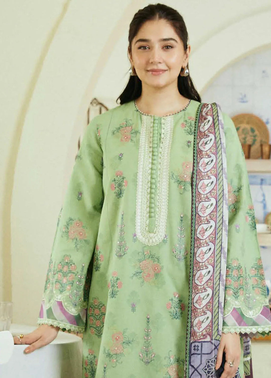 Coco By Zara Shahjahan Embroidered Jacquard Suit Unstitched 3 Piece CZS24E D-09 Nisa - Festive Collection