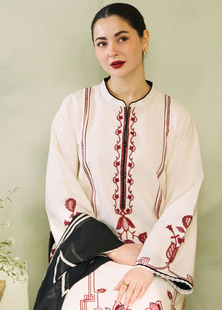 Coco by Zara Shahjahan Embroidered Jacquard Suits Unstitched 3 Piece CZS24L D-3A Gul Mohar - Summer Collection
