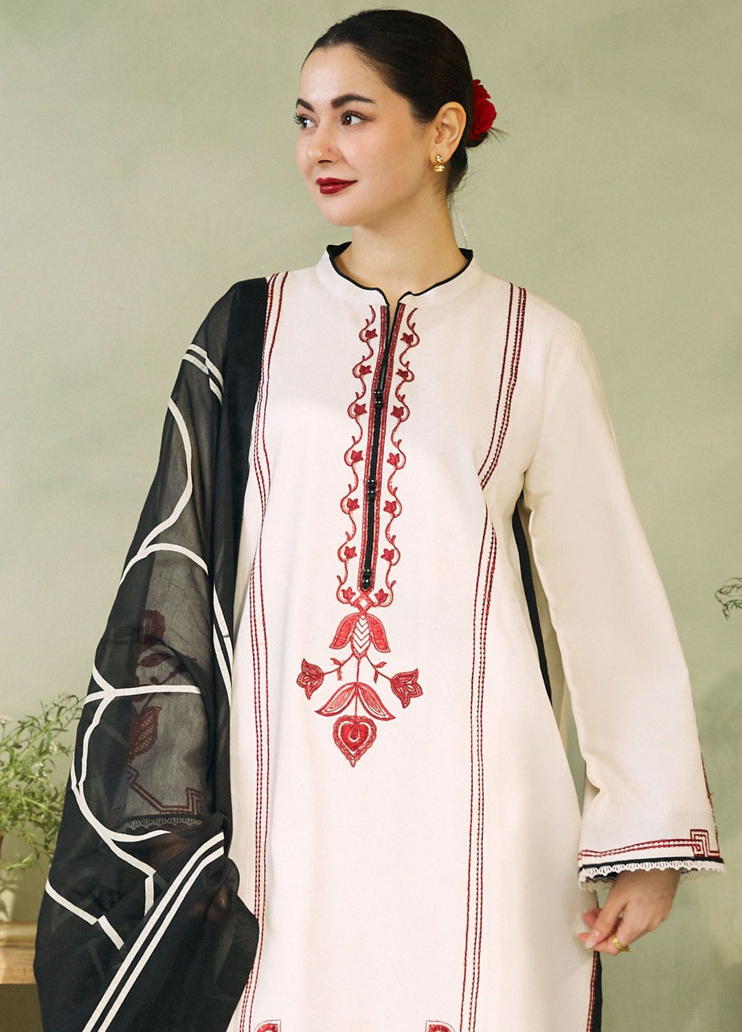 Coco by Zara Shahjahan Embroidered Jacquard Suits Unstitched 3 Piece CZS24L D-3A Gul Mohar - Summer Collection