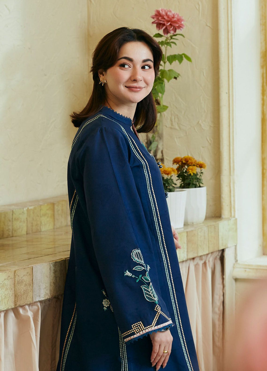 Coco by Zara Shahjahan Embroidered Jacquard Suits Unstitched 3 Piece CZS24L D-3B Gul Mohar - Summer Collection